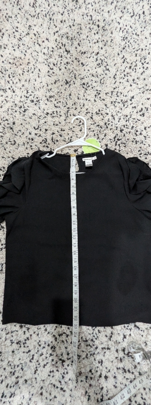 Black‎ Ruffle Sleeve Women’s Top